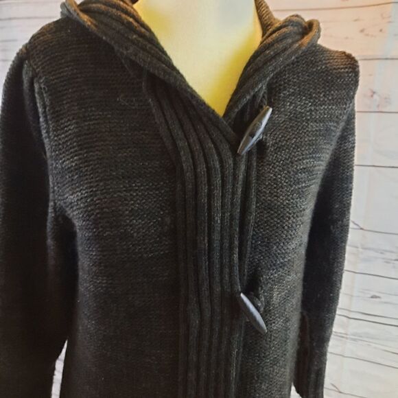 Carolyn Taylor Hooded Toggle Sweater Coat - Picture 3 of 10